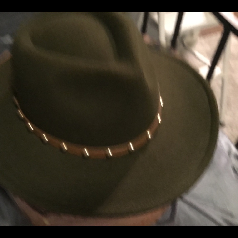 No Boundaries Fedora Green Adjustable Hat - Picture 10 of 15